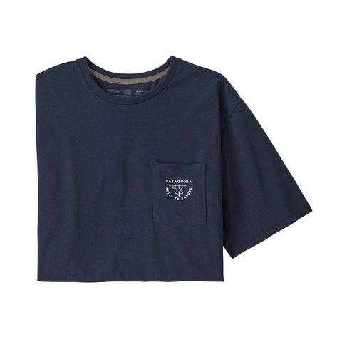 Patagonia Forge Mark Crest Pocket Responsibili-Tee - NENA (Front)