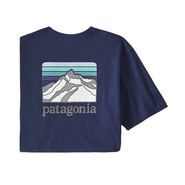 Patagonia Line Logo Ridge Pocket Responsibili Tee - CNY (Back)