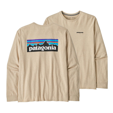 Patagonia L/S P-6 Logo Responsibili Tee - ORTN (Back / Front)