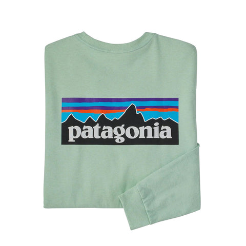 Patagonia L/S P-6 Logo Responsibili Tee - TEAG (Back)