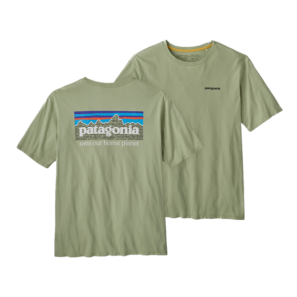 Patagonia P-6 Mission Organic Tee - SLVG (Front Back)