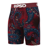 PSD Underwear Bordeaux Paisley Boxer Brief