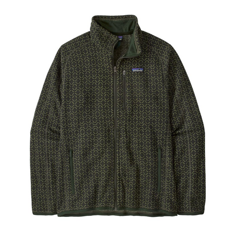 Patagonia Better Sweater Jacket - Scales: Old Growth Green SODG Front
