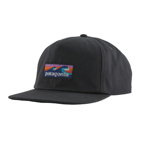 Patagonia Boardshort Label Funfarer Cap - Ink Black (38278 INBK) Front