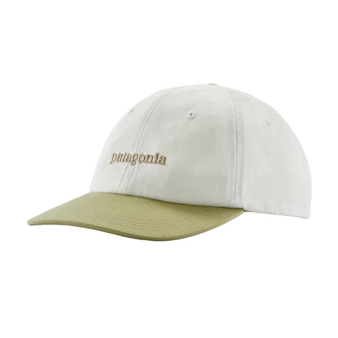 Patagonia Fitz Roy Icon Trad Cap - Text Logo: Birch White w/Gumtree Green (38364 TBGM) Front
