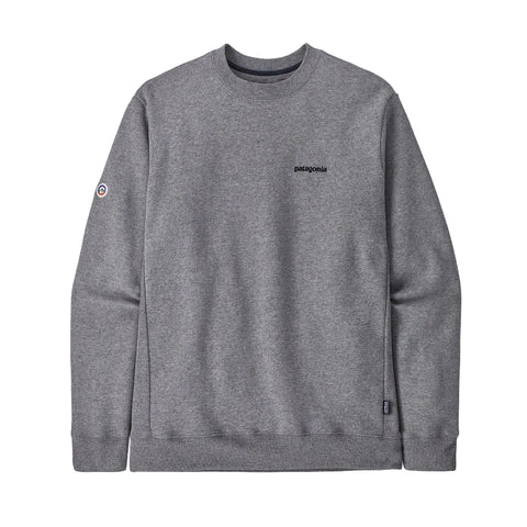 Patagonia Fitz Roy Icon Uprisal Crew Sweatshirt - Gravel Heather (39667 GLH)