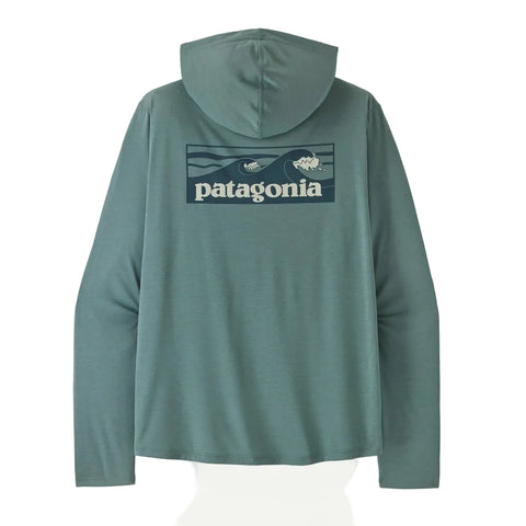 Patagonia Capilene Cool Sun Daily Hoody Boardshort Logo - Blue Sage - Light Blue Sage X-Dye (45470 BSLX) Back