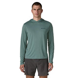 Patagonia Capilene Cool Sun Daily Hoody Boardshort Logo - Blue Sage - Light Blue Sage X-Dye (45470 BSLX) Front