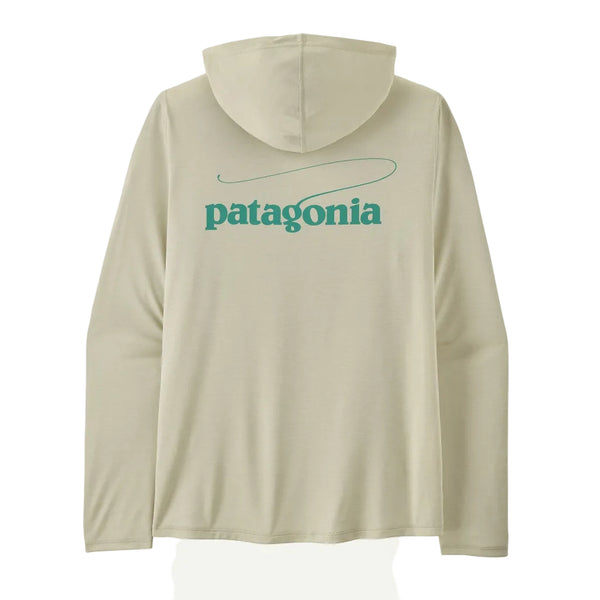 Patagonia Capilene Cool Sun Daily Hoody Casting Logo - Dyno White (45467 DYWH) Back
