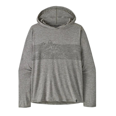 Patagonia Capilene Cool Sun Daily Hoody Strataspire Stripe - Feather Grey (45468 FEA) Front