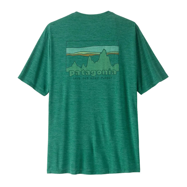 Patagonia Capilene Cool Daily Shirt - '73 Skyline: Gem Green/Light Gem Green X-Dye (45478 GMLX) Back