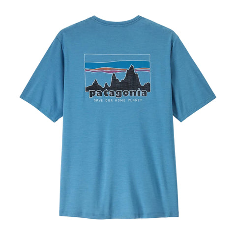 Patagonia Capilene Cool Daily Shirt - '73 Skyline: Shore Blue - Light Shore Blue X-Dye (45478 SHRX) Back