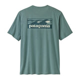 Patagonia Capilene Cool Daily Shirt - Boardshort Logo: Blue Sage/Light Blue Sage X-Dye (45481 BSLX) Back
