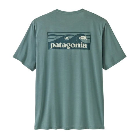 Patagonia Capilene Cool Daily Shirt - Boardshort Logo: Blue Sage/Light Blue Sage X-Dye (45481 BSLX) Back