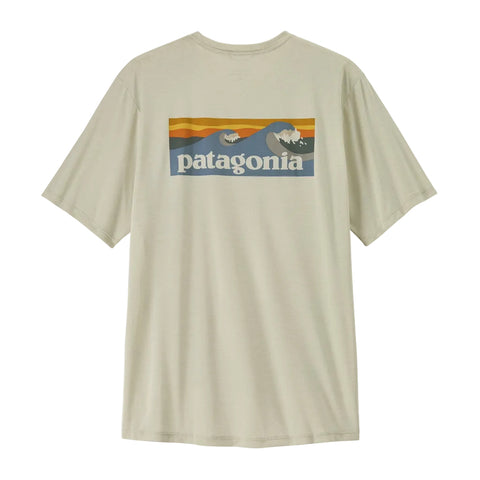Patagonia Capilene Cool Daily Shirt - Boardshort Logo: Dyno White (45481 DYWH) Back
