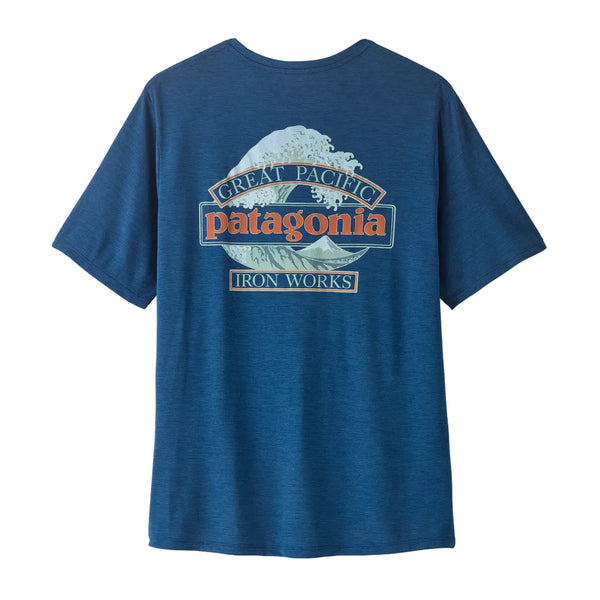 Patagonia Capilene Cool Daily Shirt - Great Waves: Clement Blue /Light Clement Blue X-Dye (45456 CMBX) Back