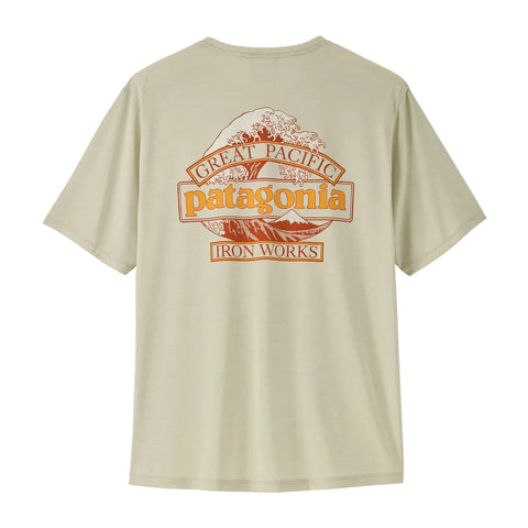Patagonia Capilene Cool Daily Shirt - Great Waves: Dyno White (45456 DYWH) Back