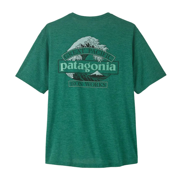 Patagonia Capilene Cool Daily Shirt - Great Waves: Gem Green/Light Gem Green X-Dye (45456 GMLX) Back