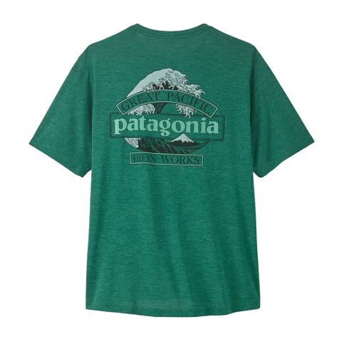 Patagonia Capilene Cool Daily Shirt - Great Waves: Gem Green/Light Gem Green X-Dye (45456 GMLX) Back