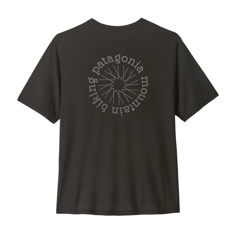 Patagonia Capilene Cool Daily Shirt - Spoke Stencil: Black (45490 BLK) Back