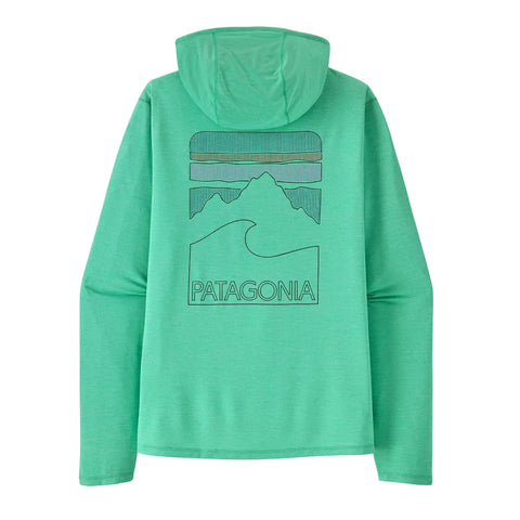 Patagonia Capilene Cool Sun Hoody Peak Visions - Aqua Stone - Early Teal X-Dye (44939 AQTX) Bac