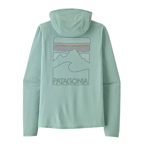 Patagonia Capilene Cool Sun Hoody Peak Visions - Thermal Blue Thin Ice X-Dye (44939 TBIX) Back