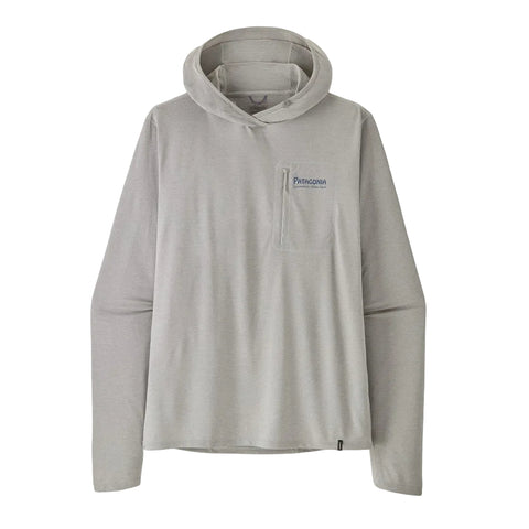 Patagonia Capilene Cool Sun Hoody Water People Banner - Crisp Grey Salt Grey X-Dye (44936 CGSX) Front
