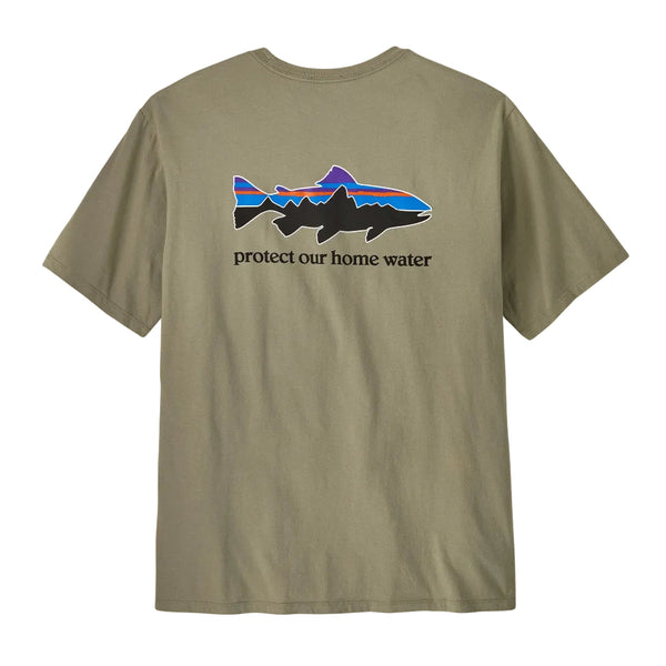 Patagonia Home Water Trout Organic T-Shirt - River Rock Green (37547 RVGN) Back