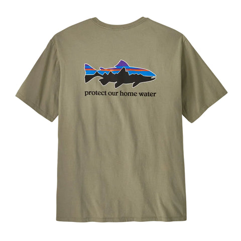 Patagonia Home Water Trout Organic T-Shirt - River Rock Green (37547 RVGN) Back
