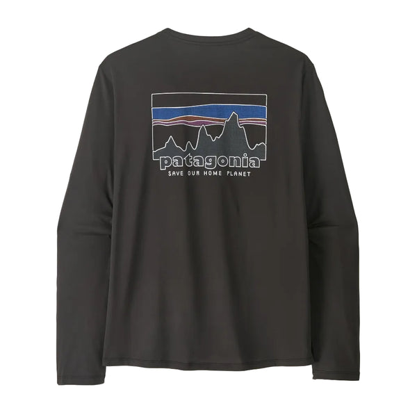 Patagonia L/S Capilene Cool Daily Graphic Shirt - '73 Skyline: Black (45190 BLK) Back