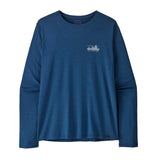 Patagonia L/S Capilene Cool Daily Shirt - '73 Skyline: Clement Blue - Light Clement Blue X-Dye (45190 CMBX) Front