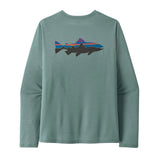 Patagonia L/S Capilene Cool Daily Shirt - Fitz Roy Trout: Blue Sage - Light Blue Sage X-Dye (45452 BSLX) Back