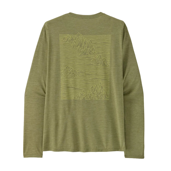 Patagonia L/S Capilene Cool Daily Shirt - Strataspire: Gumtree Green - Light Gumtree Green X-Dye (45455 GGNX) Back