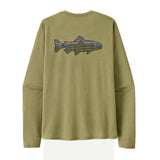 Patagonia L/S Capilene Cool Sun Shirt Fitz Roy Trout - Gumtree Green - Light Gumtree Green X-Dye (44932 GGNX) Back