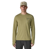 Patagonia L/S Capilene Cool Sun Shirt Fitz Roy Trout - Gumtree Green - Light Gumtree Green X-Dye (44932 GGNX) Front