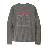 Patagonia L/S Capilene Cool Sun Shirt Peak Visions - Forge Grey Noble Grey X-Dye (44934 FGNX) Back