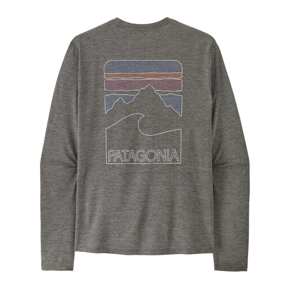 Patagonia L/S Capilene Cool Sun Shirt Peak Visions - Forge Grey Noble Grey X-Dye (44934 FGNX) Back