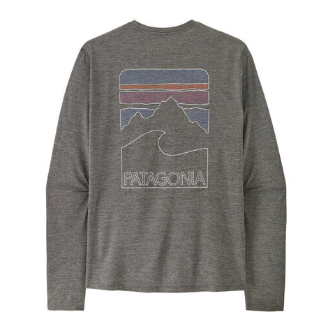 Patagonia L/S Capilene Cool Sun Shirt Peak Visions - Forge Grey Noble Grey X-Dye (44934 FGNX) Back