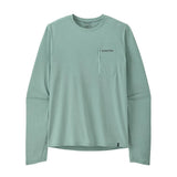 Patagonia L/S Capilene Cool Sun Shirt Peak Visions - Thermal Blue Thin Ice X-Dye (44934 TBIX) Front