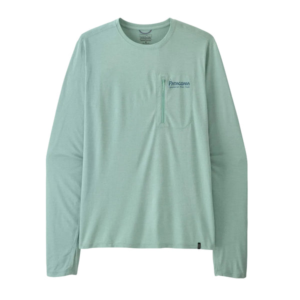 Patagonia L/S Capilene Cool Sun Shirt Water People Banner - Thermal Blue - Thin Ice X-Dye (44931 TBIX) Front