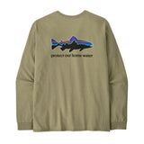 Patagonia L/S Home Water Trout Responsibili-Tee - Gumtree Green (GMTG) Back