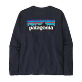 Patagonia L/S P-6 Logo Responsibili-Tee - New Navy (NENA) Back