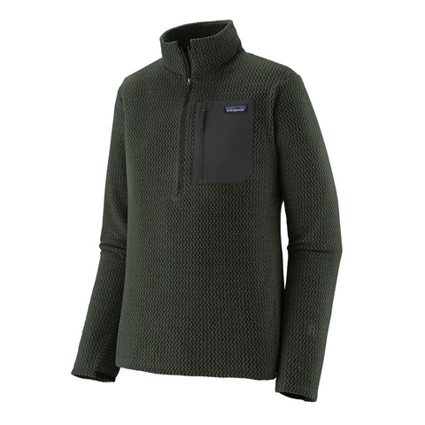Patagonia R1 Air Fleece Zip-Neck - Old Growth Green (40246 OLGG) Front