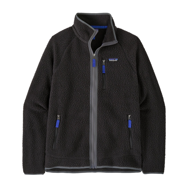 Patagonia Retro Pile Jacket - Black/Forge Grey BFO Front