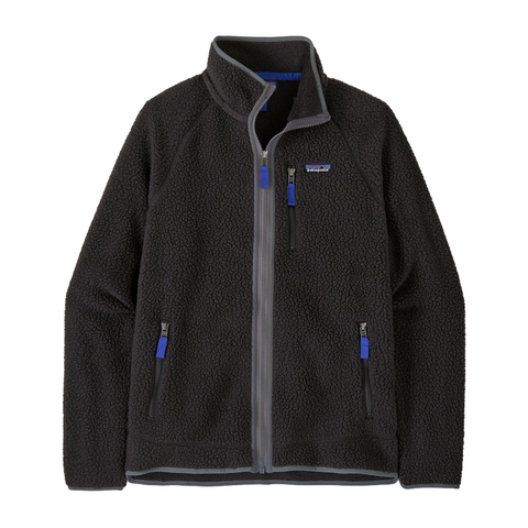 Patagonia Retro Pile Jacket - Black/Forge Grey BFO Front