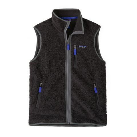 Patagonia Retro Pile Vest - Black Forge Grey BFO Front