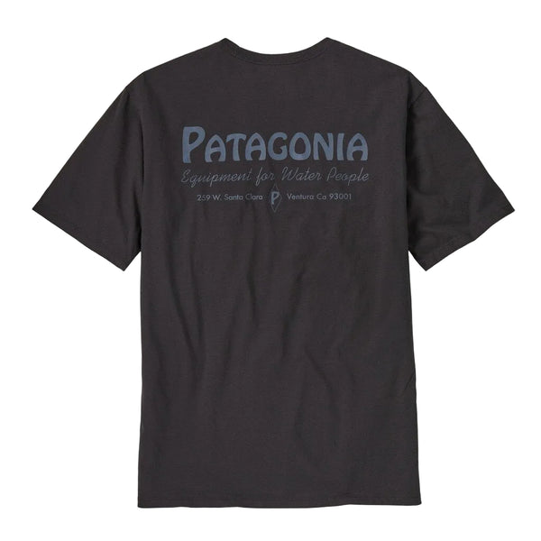 Patagonia M's Water People Organic Pocket T-Shirt - Water People Banner: Ink Black (37734 WPIB) Back