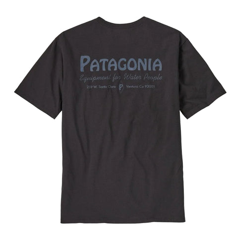Patagonia M's Water People Organic Pocket T-Shirt - Water People Banner: Ink Black (37734 WPIB) Back