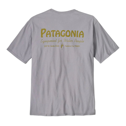 Patagonia M's Water People Organic Pocket T-Shirt - Water People Banner: Permafrost Purple (37734 WBPE) Back