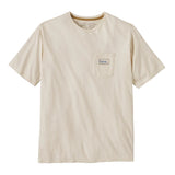 Patagonia M's Water People Organic Pocket T-Shirt - Water People Banner: Undyed Natural (37734 WPNL) Front